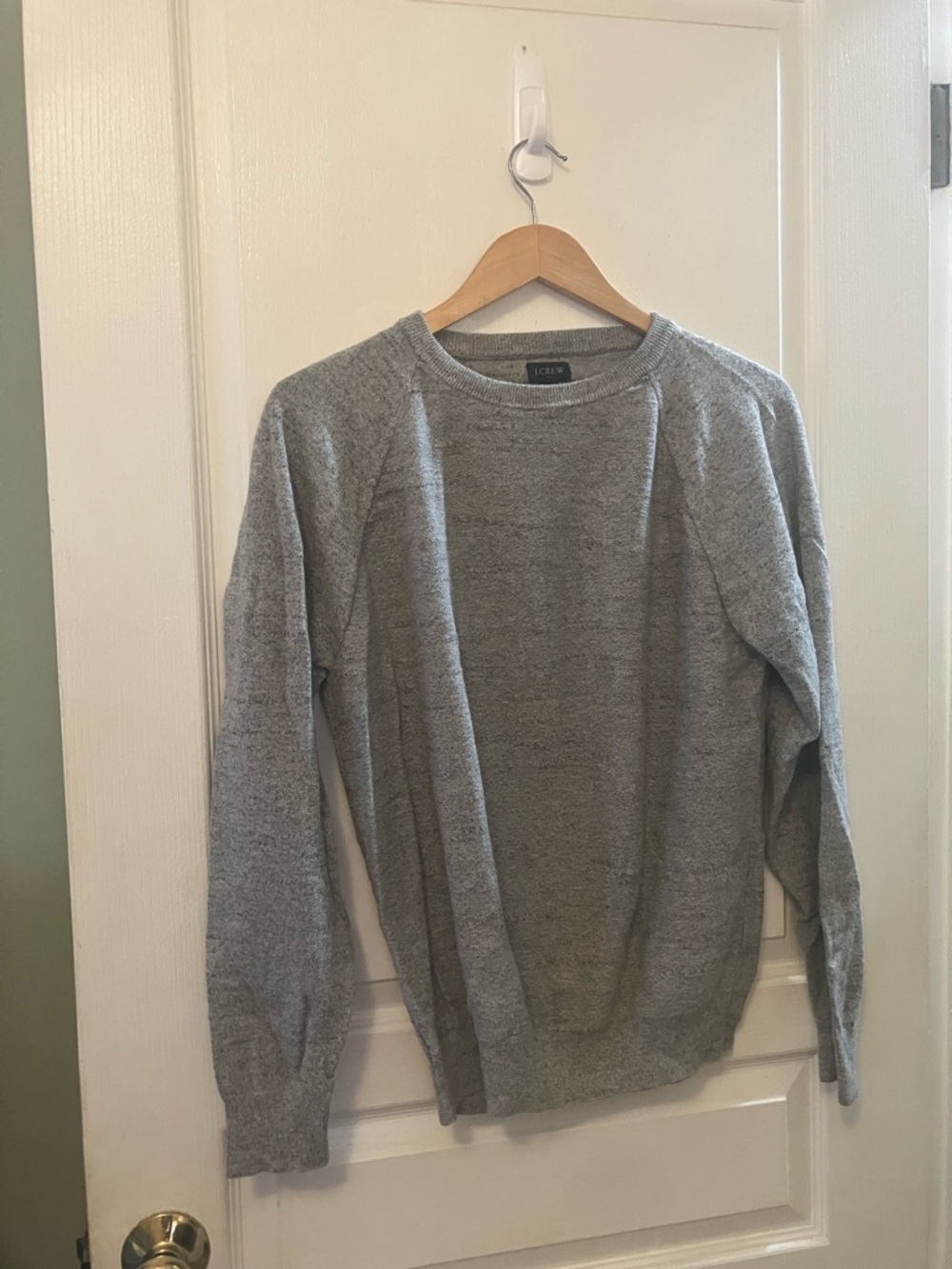 J. Crew Men’s Gray Crewneck Sweater - Classic Knit